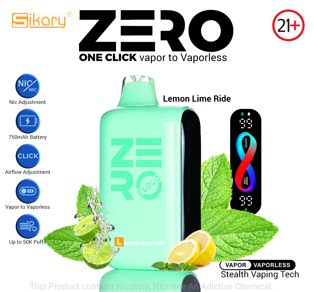 Zero Vaporless Lemon Lime Ride